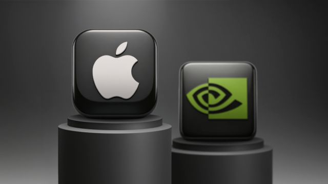 Apple supera temporalmente a Nvidia en valor de mercado