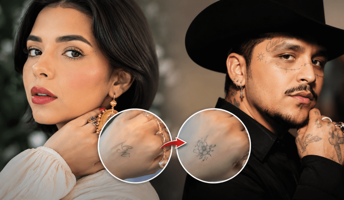 Ángela Aguilar genera especulaciones sobre su tatuaje vinculado a Christian Nodal