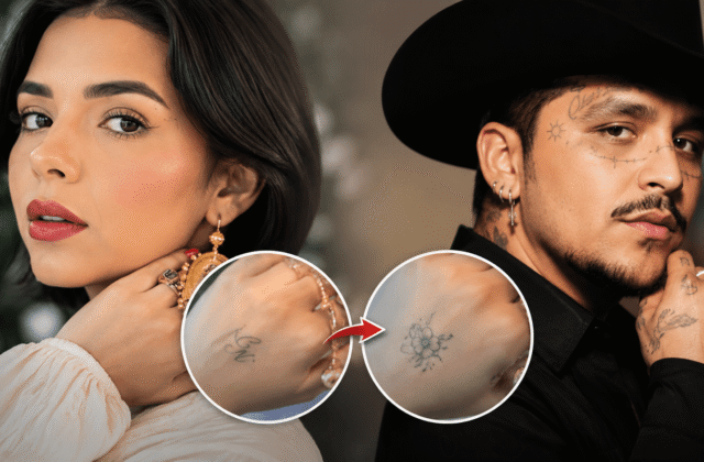 Ángela Aguilar genera especulaciones sobre su tatuaje vinculado a Christian Nodal