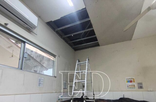 Desplome de cielo falso en centro de salud del Plan Tres Mil genera preocupación