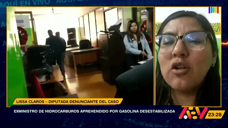 Lissa Claros expone detalles sobre la denuncia por 'gasolina desestabilizada' contra Medinaceli