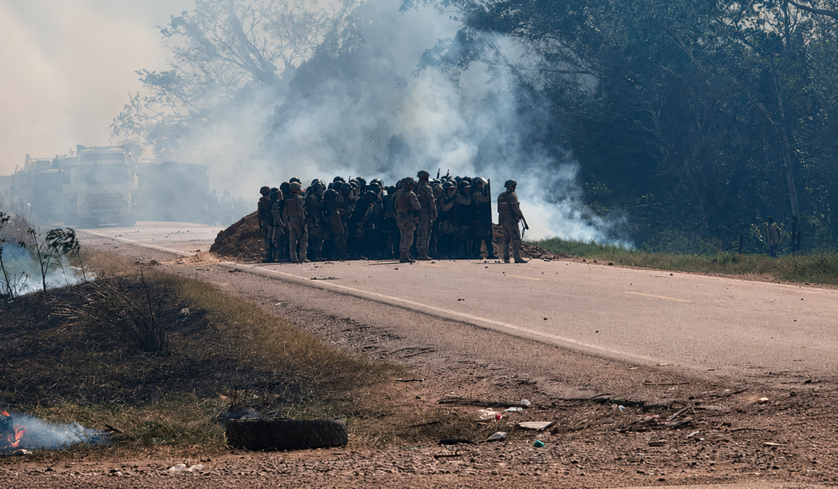 Conflicto en el Puente San Pablo: Fuerzas de seguridad intervienen en bloqueo