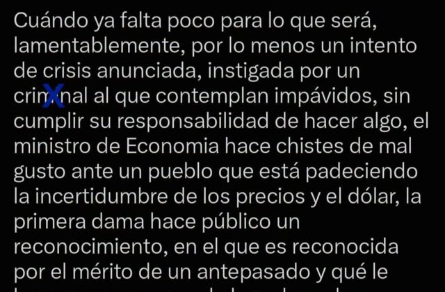 Luis Eduardo Siles alerta sobre una crisis inminente y critica al Gobierno