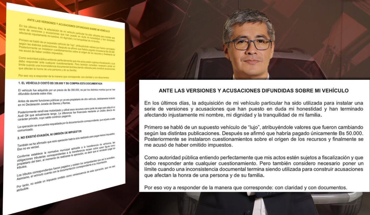 Ministerio de Economía aclara situación de compra de vagoneta de Espinoza