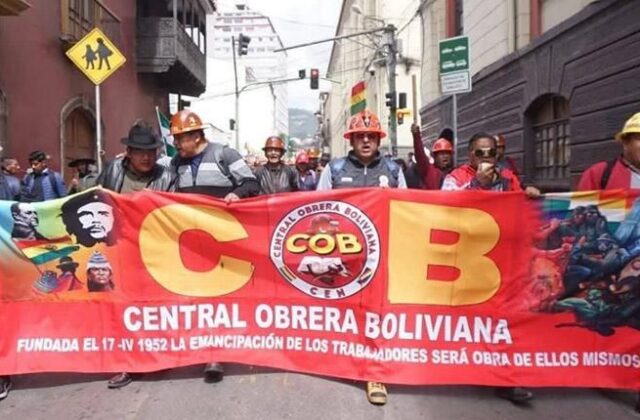 La COB presiona al Gobierno y amenaza con movilizaciones