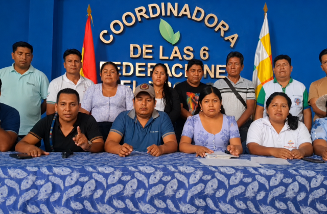 Líder del Trópico de Cochabamba se declara en alerta por Evo Morales