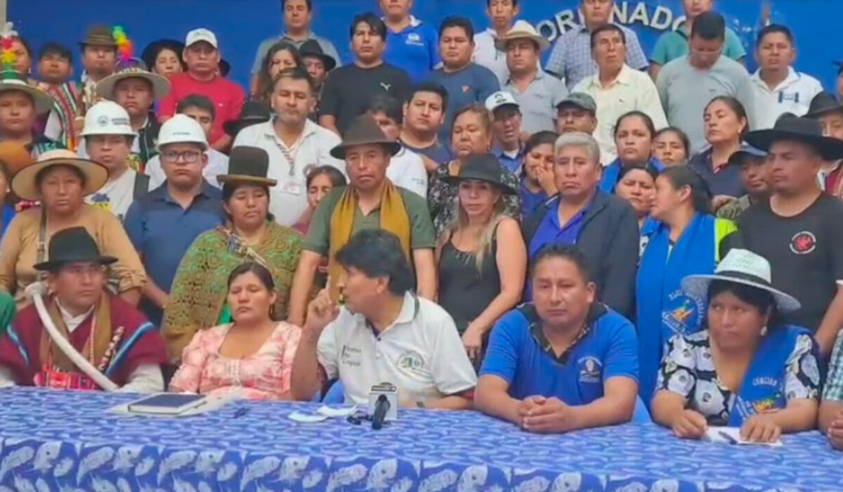 Movilización en el Trópico de Cochabamba desafía el estado de excepción