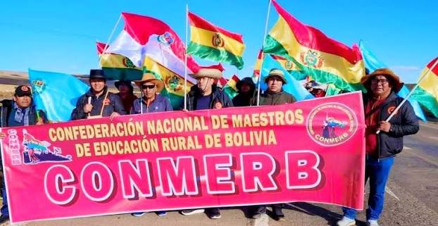 Maestros rurales rechazan posible extensión del estado de excepción en Bolivia