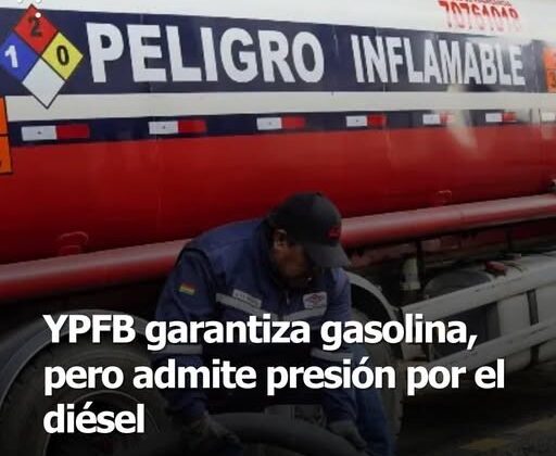 YPFB asegura que no hay riesgo de falta de gasolina, pero reconoce problemas con el diésel