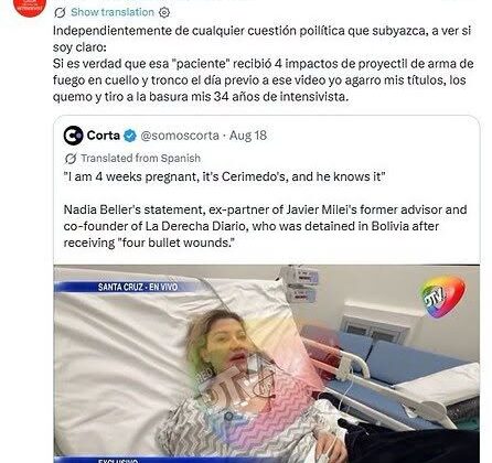 Javier Milei respalda a su asesor en medio de la controversia por el atentado a Beller