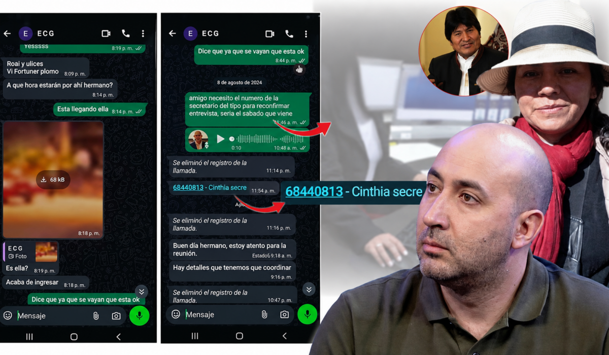 Los chats de Cerimedo revelan nuevas conexiones con el entorno de Evo Morales