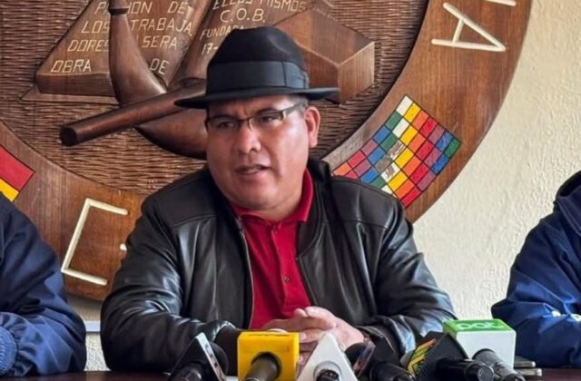 Claudio Choque de la COB solicita claridad al ministro Espinoza sobre compra de Audi