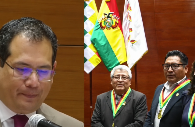 Legisladores solicitan insignias con mayor baño de oro en acto protocolar