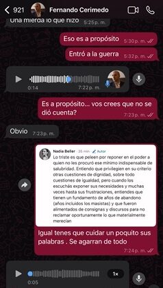 Conversaciones de Cerimedo muestran apoyo a Pomacusi y críticas a Fejuve