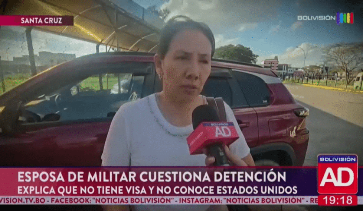 Esposa de militar detenido en Bolivia defiende su inocencia