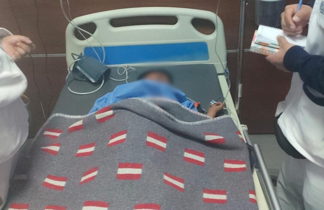 Accidente de minibús deja a un niño herido en Oruro