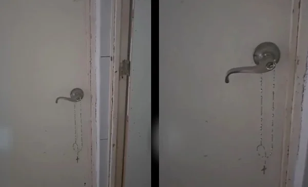 Graban el instante en que una fuerza desconocida mueve la cerradura de su puerta