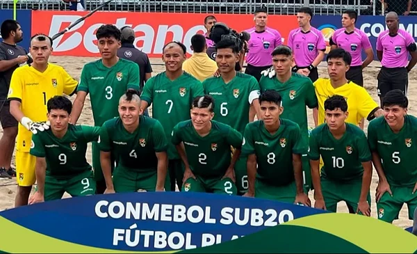 Bolivia inicia con triunfo su camino en el Sudamericano Sub-20 de Fútbol Playa