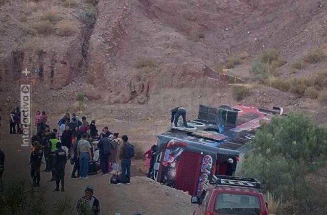 Accidente de bus en Tupiza deja heridos