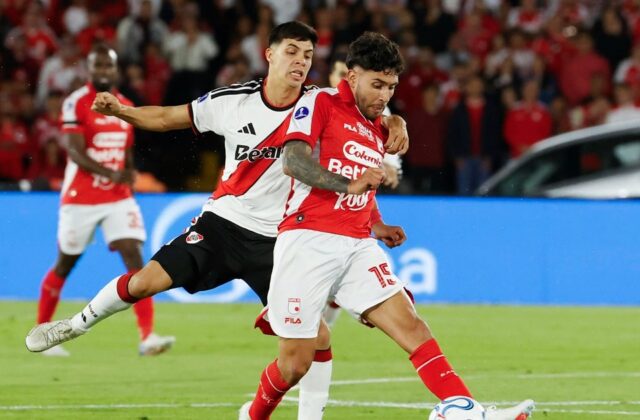 Empate sin goles entre Santa Fe y River Plate en Bogotá