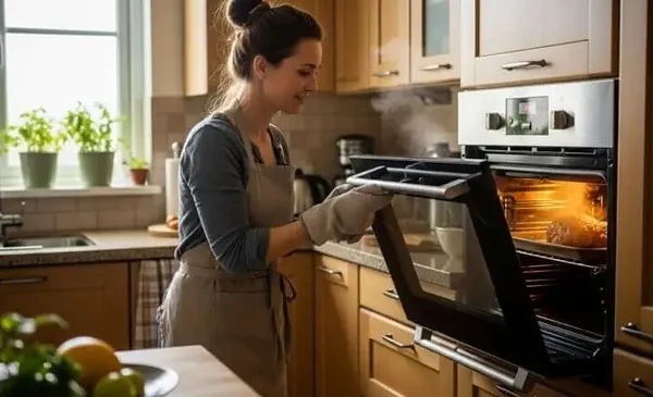 Aprovecha el calor residual del horno durante un apagón
