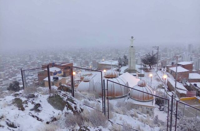Suspensión de clases en Oruro por nevada intensa