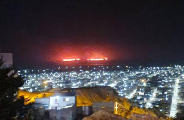 Incendio forestal impacta en el sur de Oruro