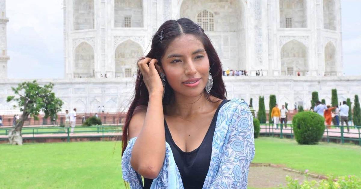 Albertina Sacaca deslumbrando desde la India con su contenido visual