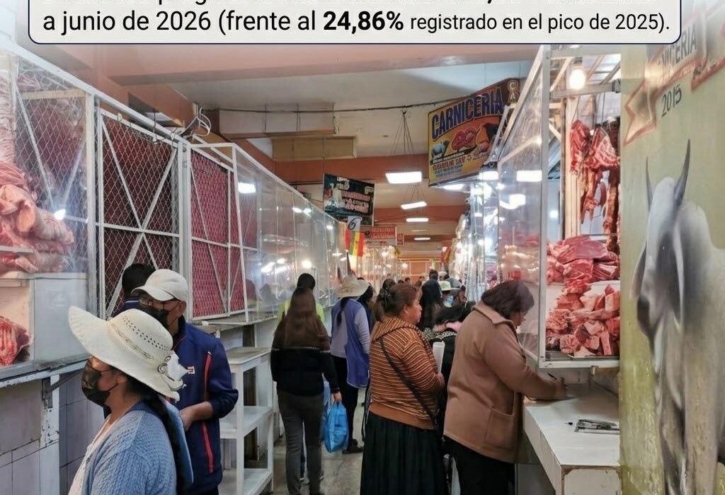 Inflación en Bolivia cae al 9,23% a junio de 2026