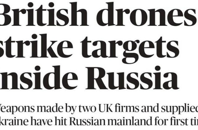 Rusia advierte a Reino Unido por el uso de drones británicos en Ucrania