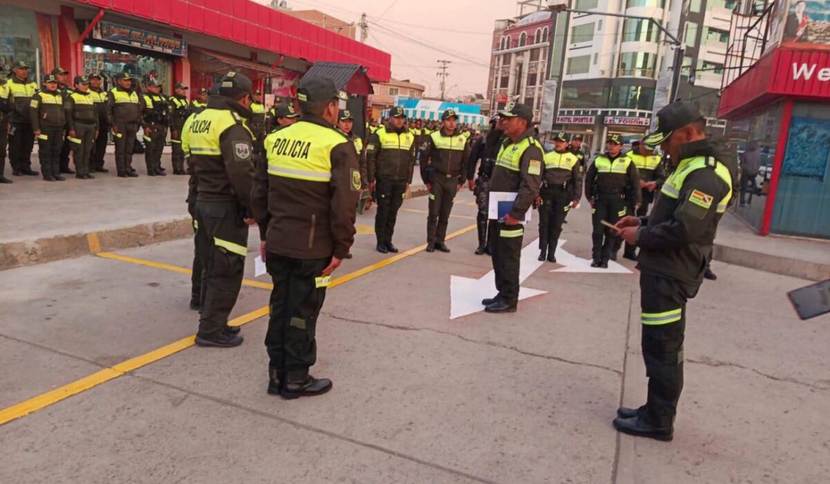 Refuerzan la seguridad en Oruro con operativos de alto impacto