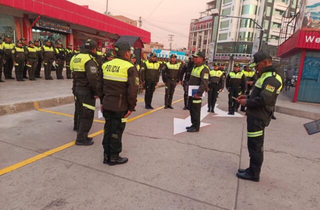 Refuerzan la seguridad en Oruro con operativos de alto impacto
