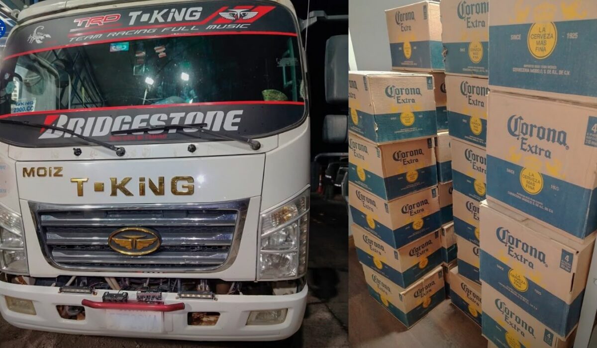 Decomisan cerveza de contrabando en Oruro valorada en Bs 19.000