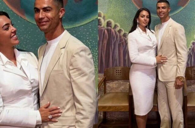 Cristiano Ronaldo y Georgina Rodríguez sellan su amor en una ceremonia íntima en casa
