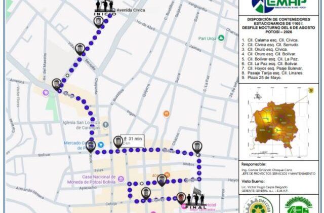 Iniciativa para un desfile sostenible en Potosí