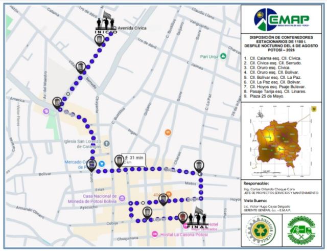 Iniciativa para un desfile sostenible en Potosí