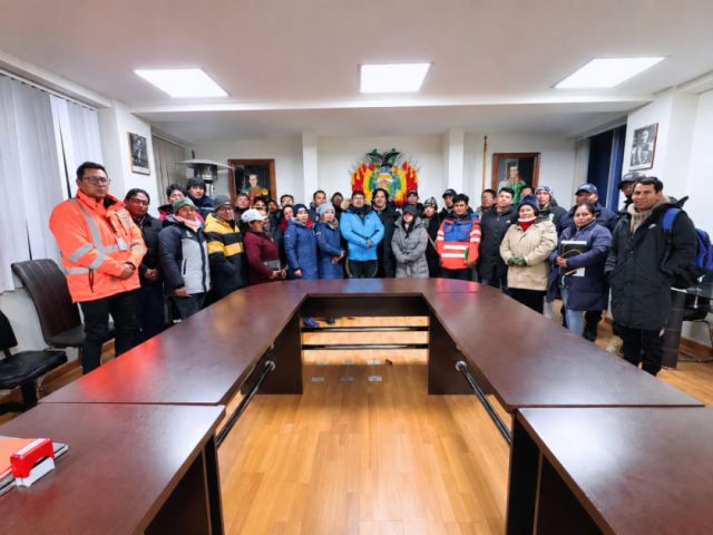 Naabol se une al COEM de Uyuni para mejorar la gestión de emergencias