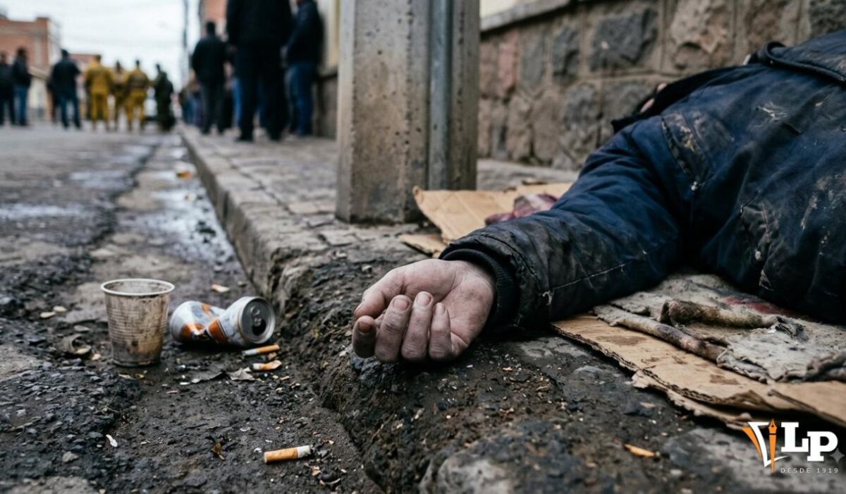 Tragedia en Oruro: Hombre muere por frío en la vía pública