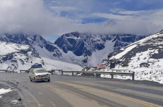 Alerta naranja por nevadas en cinco departamentos del país