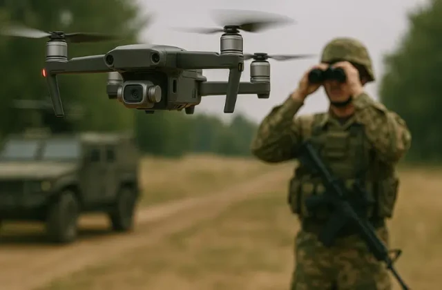 Operadores de Fuerzas Especiales entrenan con drones en ejercicio nocturno