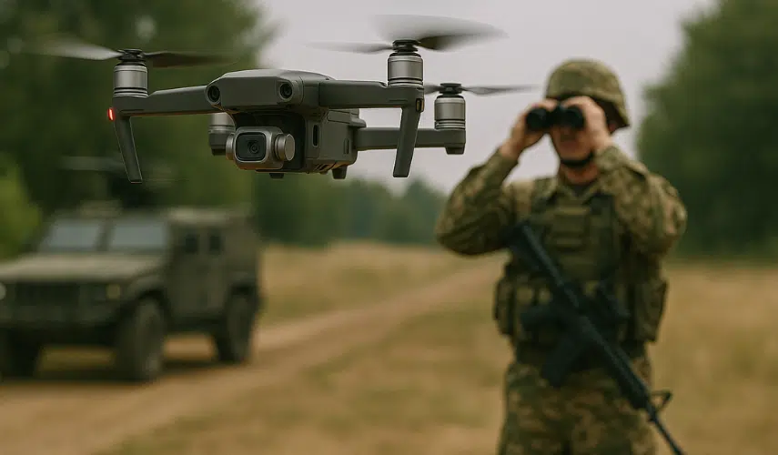 Operadores de Fuerzas Especiales entrenan con drones en ejercicio nocturno