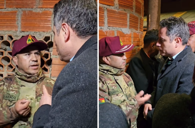 Tensión entre el alcalde de Cochabamba y el vicepresidente por altercado militar