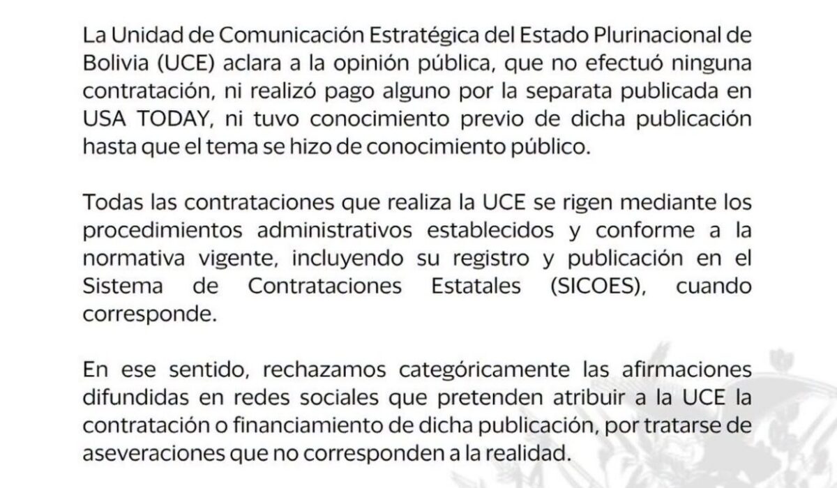 Controversia por la separata de USA Today: el Gobierno aclara su postura