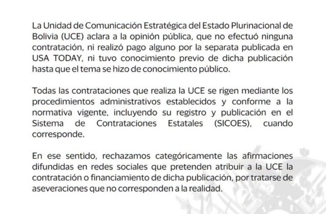 Controversia por la separata de USA Today: el Gobierno aclara su postura