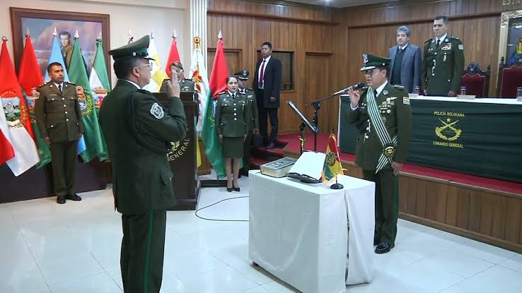 Lucio Jiménez Vargas se convierte en el nuevo Inspector General de la Policía Boliviana