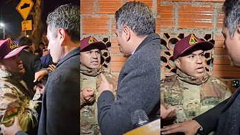Conflicto entre el Vicepresidente y un oficial militar por búsqueda de conscriptos