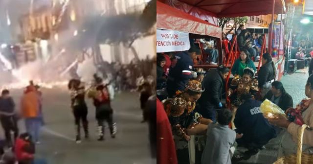 Incidentes con pirotecnia marcan la apertura de la Entrada de Guadalupe