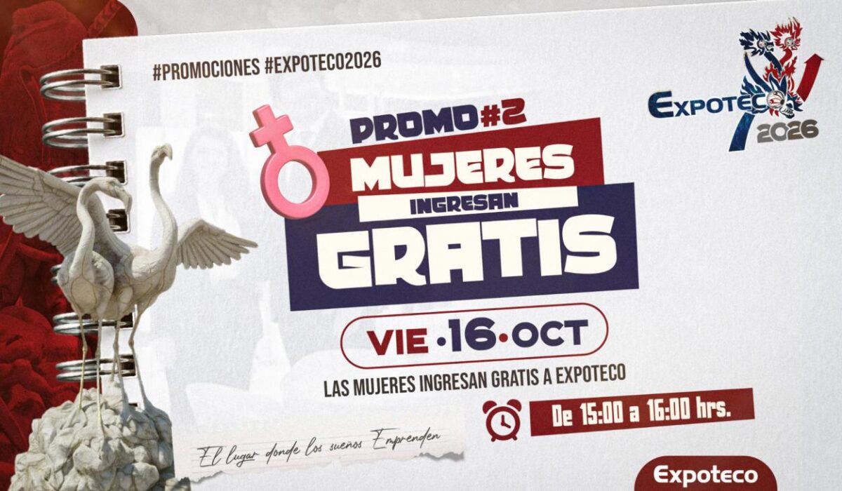 Expoteco 2026: Día de entrada gratuita para mujeres el 16 de octubre