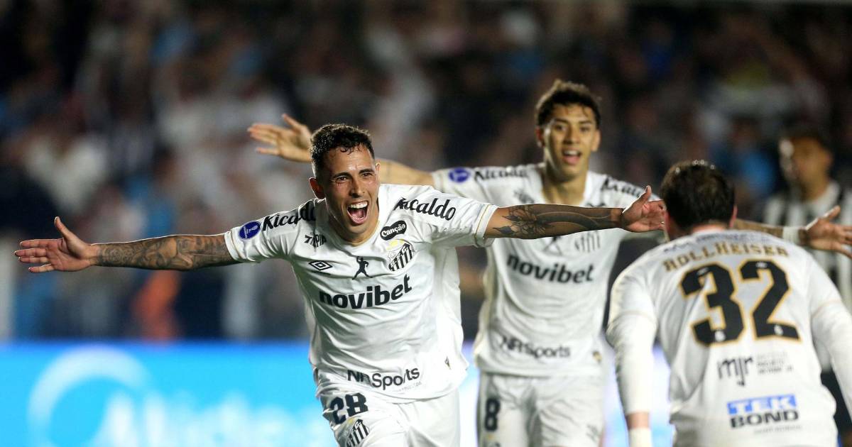 Santos toma la delantera ante Atlético Mineiro con un Gabigol estelar