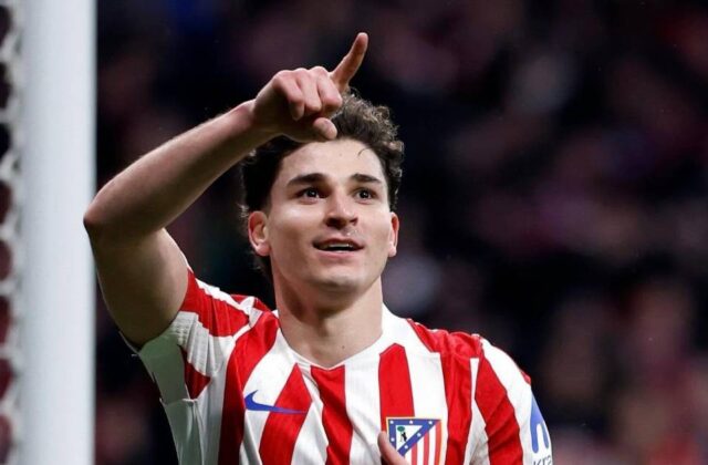 Julián Alvarez continúa su preparación con el Atlético de Madrid